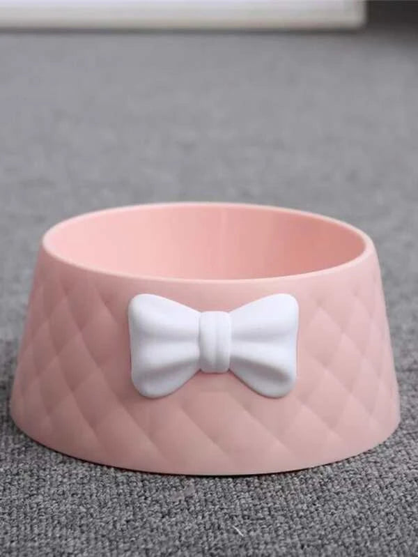 Bow Decor Food/Water Bowl For Cats