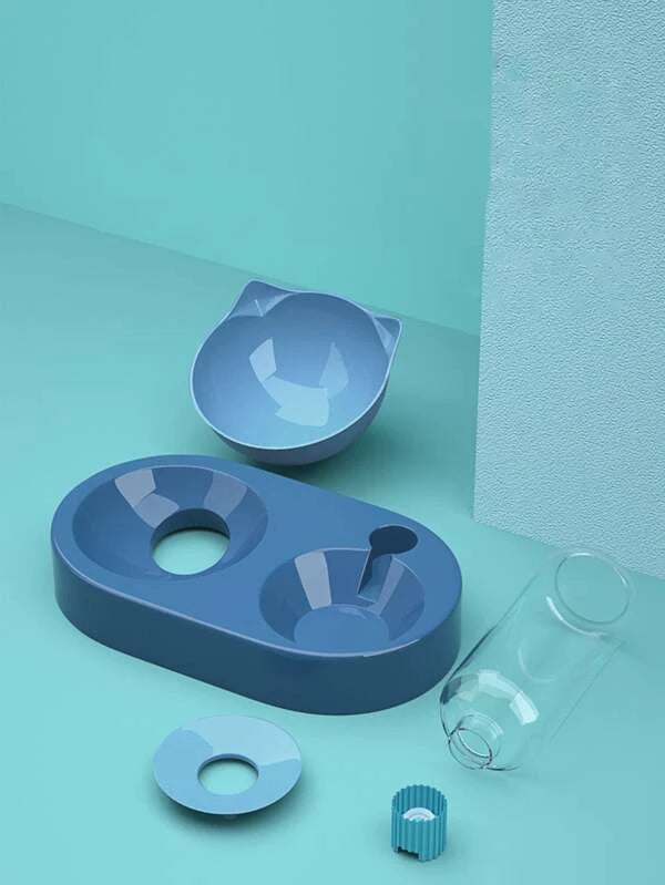 Pet Bowl With Drinking Bottle