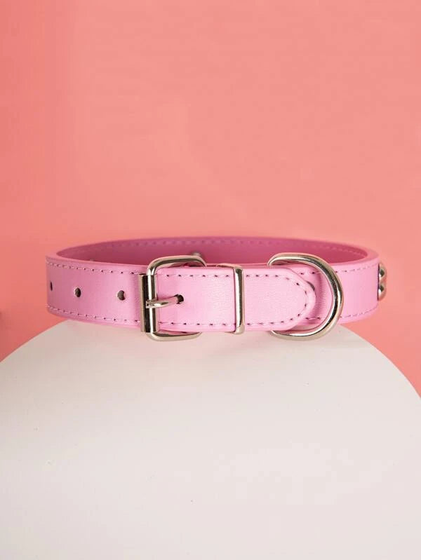 Bone Decor Dog Collar (Pink)