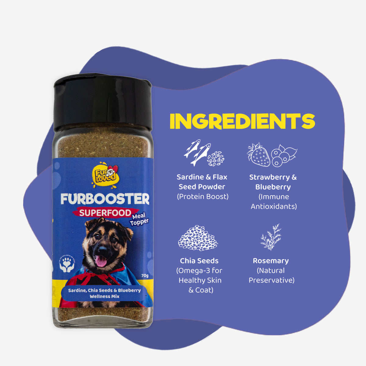 Sardines Meal Topper for Dogs | Fur Booster Superfood